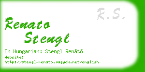 renato stengl business card